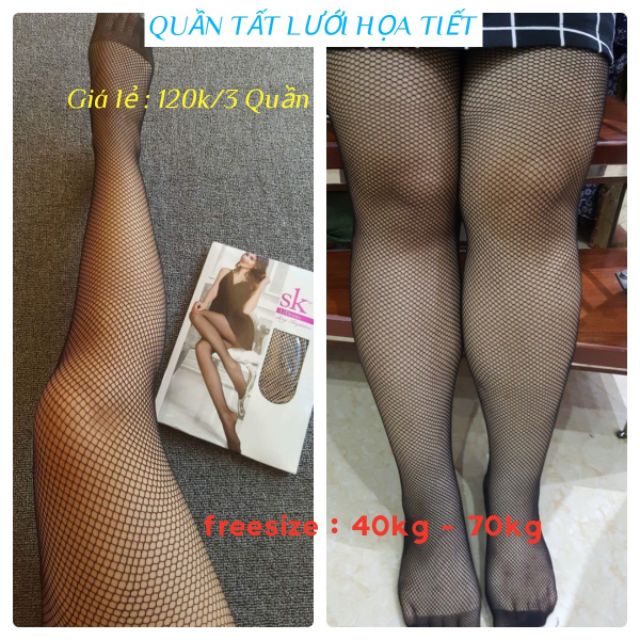 Quần tất nữ giá rẻ/Quần lưới họa tiết