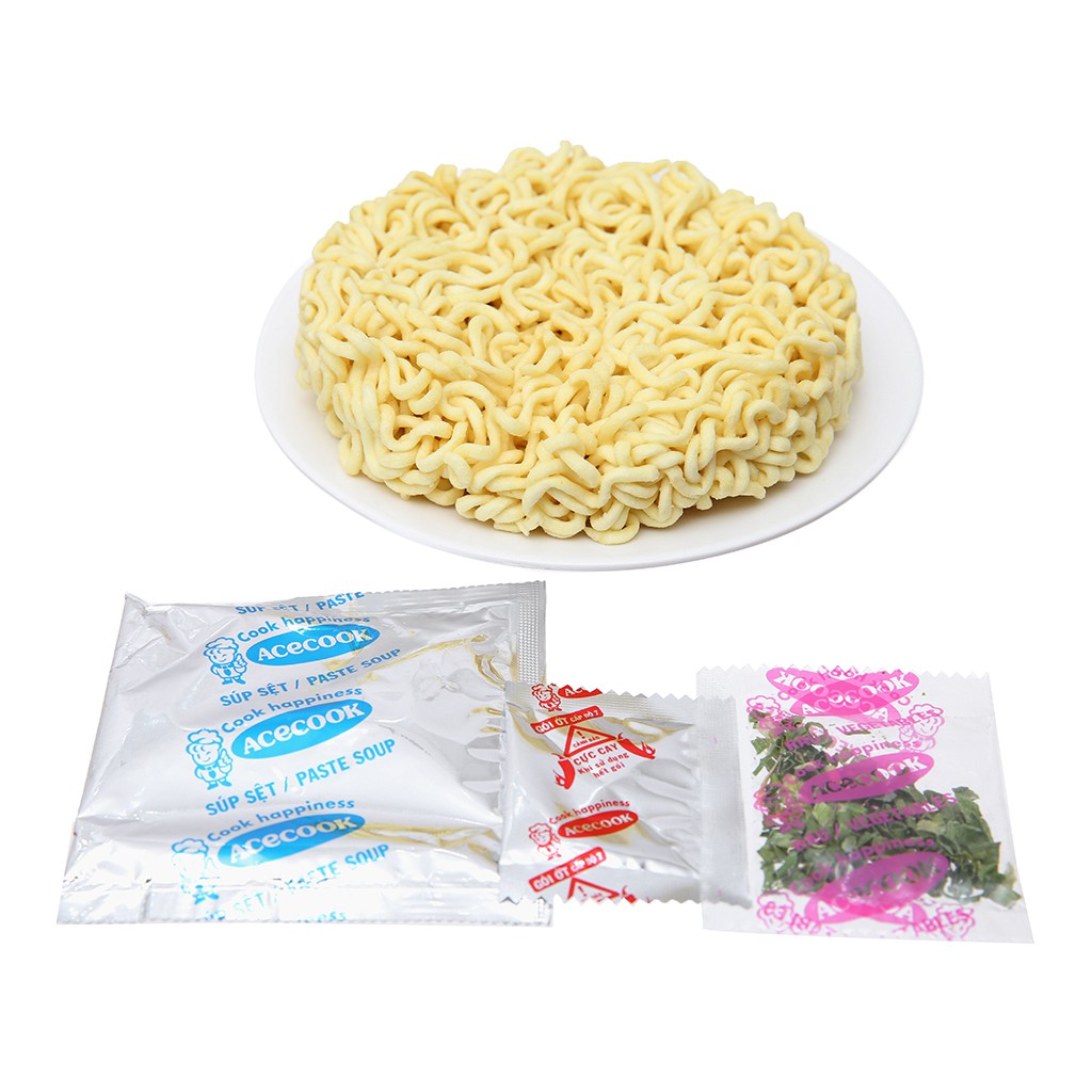 Thùng 24 gói mì Siukay 128gr mix 3 vị Hải Sản - Bò - Pho Mai