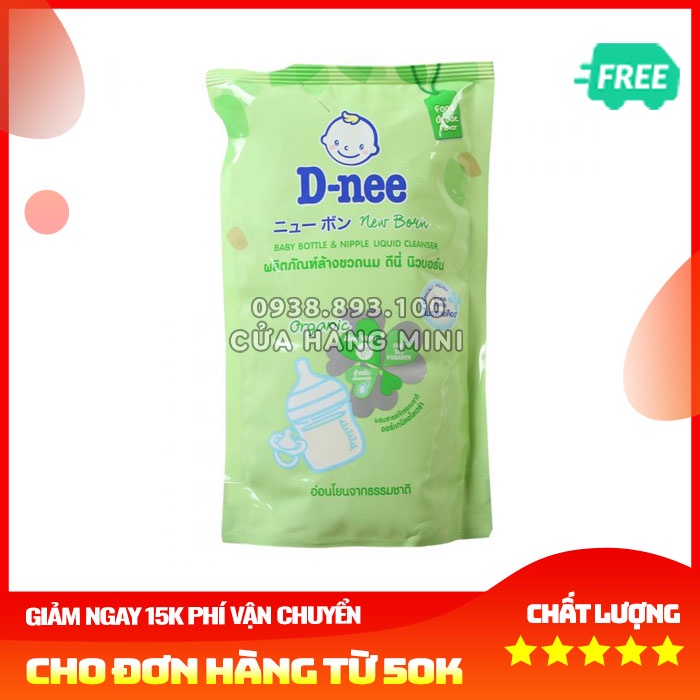 【CHUẨN THÁI】 Túi Nước Rửa Bình Sữa Dnee Thái Lan - Túi 600ml