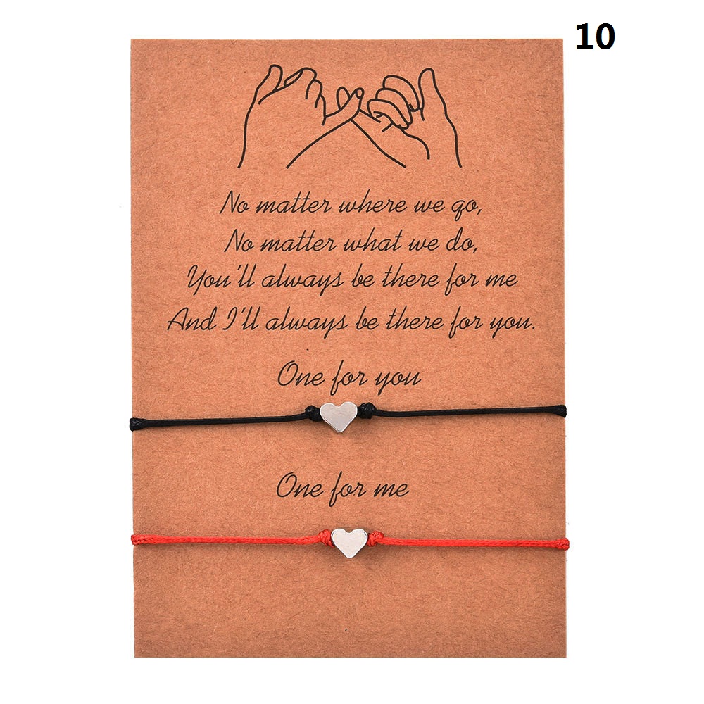 Set 2 vòng đeo tay tình bạn handmade dễ thương dành cho cặp đôi