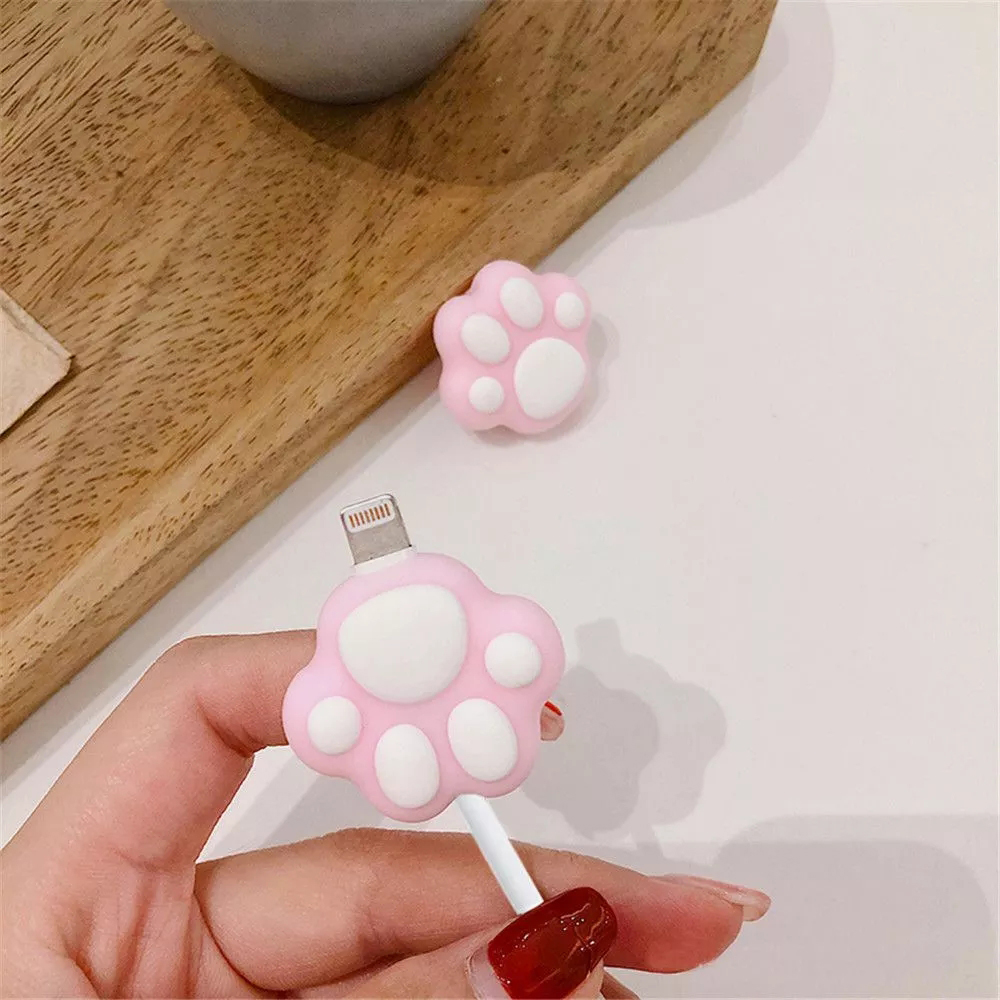 Dụng cụ bảo vệ cho dây cáp có hình bàn chân mèo dễ thương