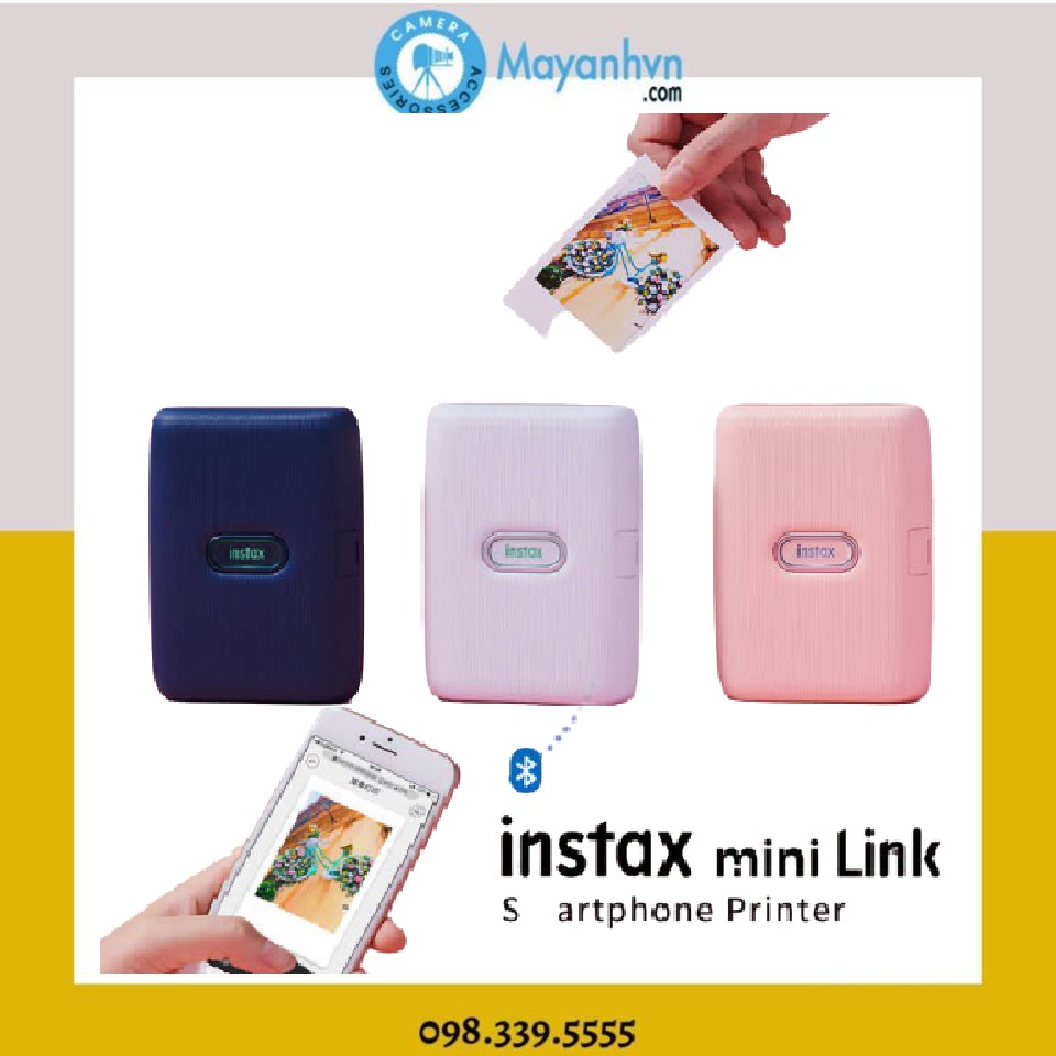 [Mã SKAMPUSH9 giảm 10% đơn 200K] Máy in ảnh lấy ngay Fujifilm Instax Mini Link (chính hãng- bảo bành 12...