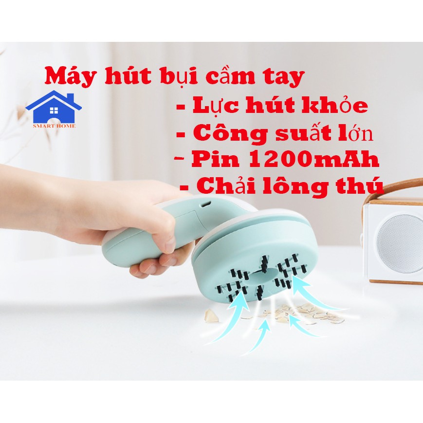 🔥 Máy hút bụi mini cầm tay công suất 110w 🔥 Máy hút bụi cầm tay cho văn phòng, chải lông thú cưng