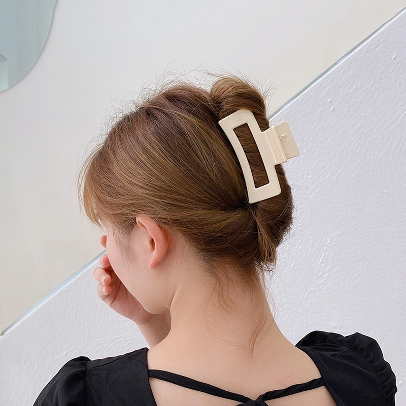 Kẹp tóc cỡ lớn bằng acrylic thời trang hè Hàn Quốc xinh xắn cho nữ