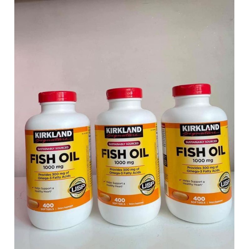 Viên Uống Fish Oil Dầu Cá Kirkland 400 Viên