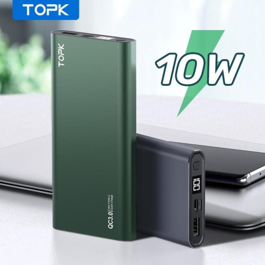 Sạc Dự Phòng TOPK I1006 10000mAh Cho iPhone Huawei Samsung Xiaomi Oppo Vivo Realme Hai Cổng  Có Màn Hình Điện Tử TPHCM | BigBuy360 - bigbuy360.vn