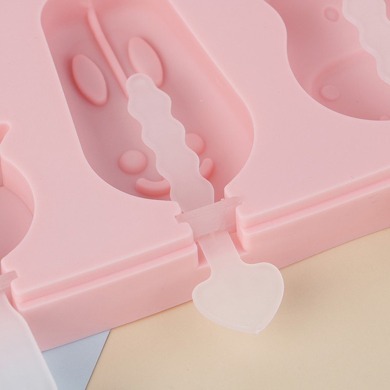 HANDMADE HOMEMADE Khuôn Làm Kem Que Bằng Silicon