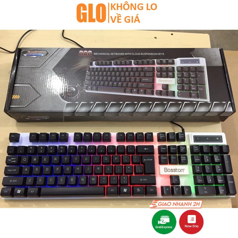 ❒▬♟Bàn Phím Giả Cơ BOSTON RDRAGS 808 Led Usb Game Chính Hãng