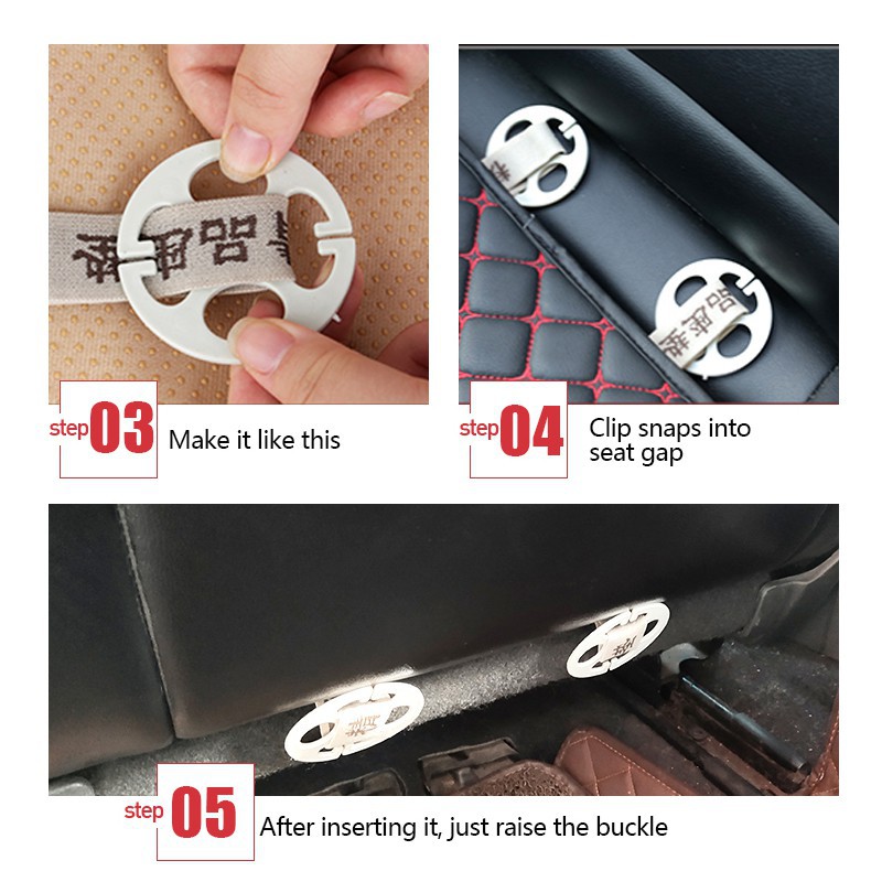 Đệm bọc ghế xe hơi SEAMETAL phía trước/ phía sau bằng da đa năng tiện lợi