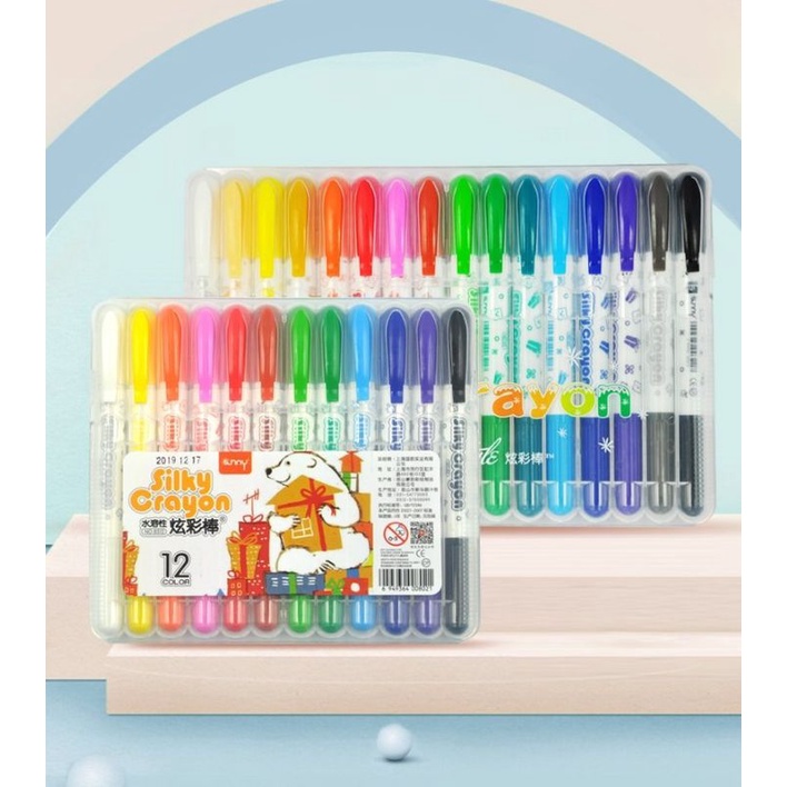 [Mã LIFEXANH03 giảm 10% đơn 500K] Sáp màu, sáp lụa SILKY CRAYON Sunny cho bé thoả sức sáng tạo