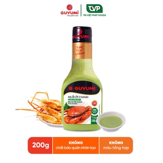 Muối ớt chanh GUYUMI gia vị sốt chấm hải sản thơm ngon chai 200gr