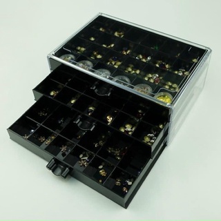 Khay mica 3 tầng đựng charm , đá , hoa nail