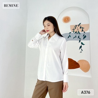 Áo sơ mi basic xếp ly cổ tay BEMINE A376TRANG