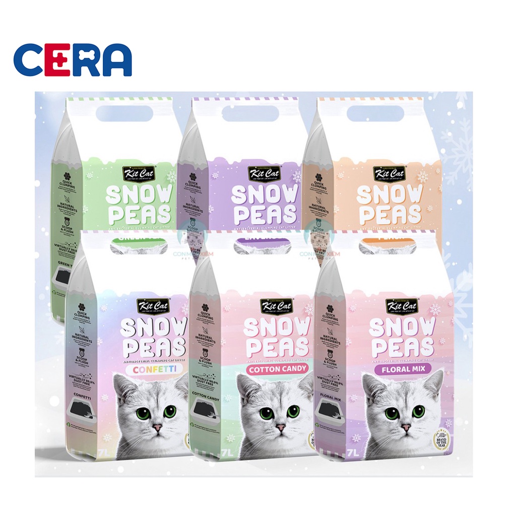 Cát Hữu Cơ Cho Mèo - Snow Peas 7L