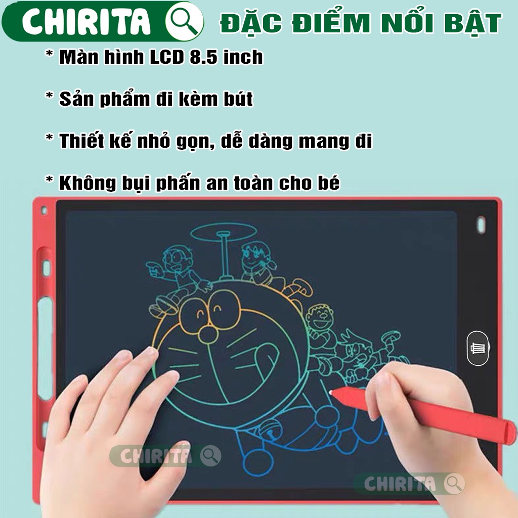 Bảng Vẽ Điện Tử Tự Xóa Màn Hình LCD Cho Bé - Bảng Viết LCD Tự Xóa Cho Bé Chirita
