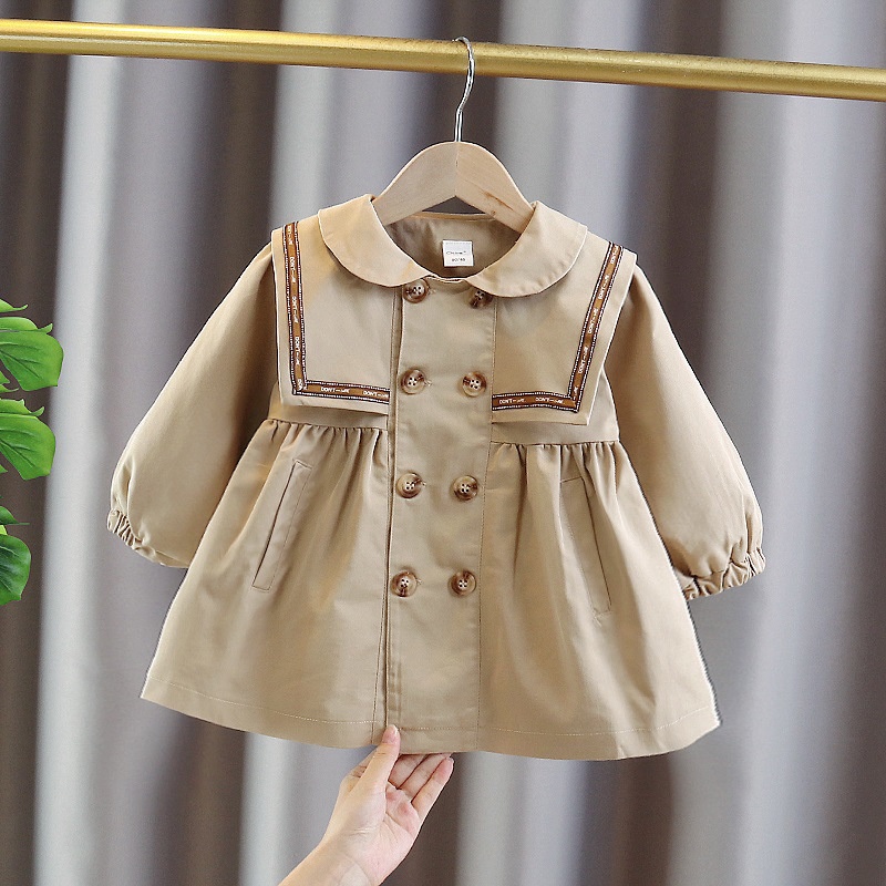 Áo Khoác Gió Phong Cách Anh Quốc Thời Trang Xuân Thu W139 Cho Bé Gái