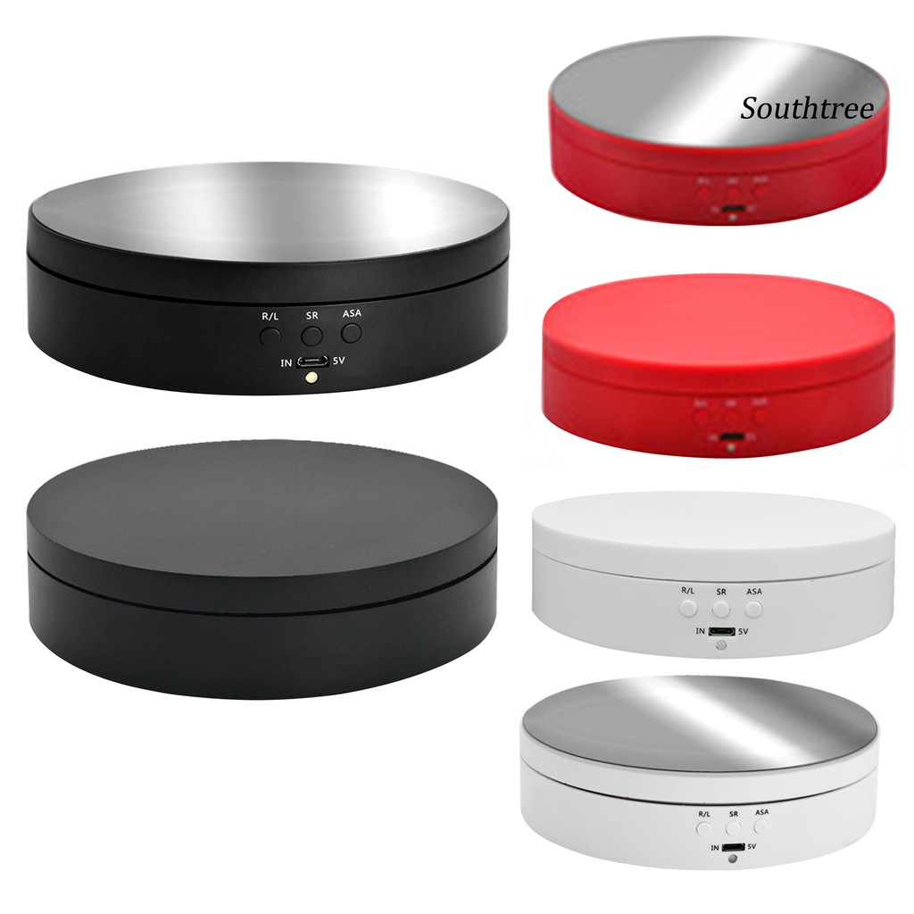 (Hàng Mới Về) Bàn Xoay 360 Độ Điều Chỉnh Được Pin Usb / Pin 138mm Cho Trang Sức