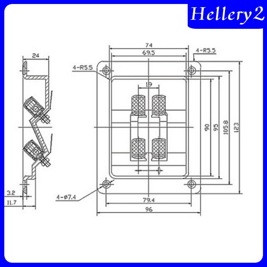 Đầu Nối Dây Âm Thanh 4 Chiều Diy Chuyên Dụng