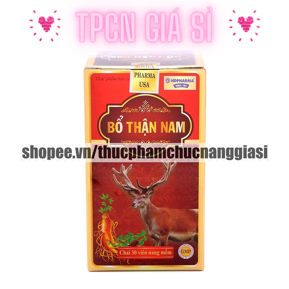 Sâm nhung tăng cường sinh lý Bổ Thận Nam giảm xuất tinh sớm-Hộp 30 Viên