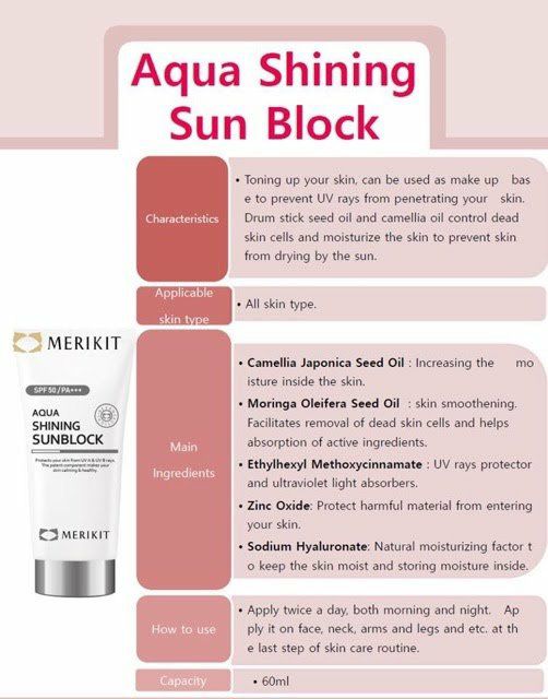 🇰🇷🇰🇷KEM CHỐNG NẮNG KIÊM NỀN AQUA SHINING SUN BLOCK HÀN QUỐC