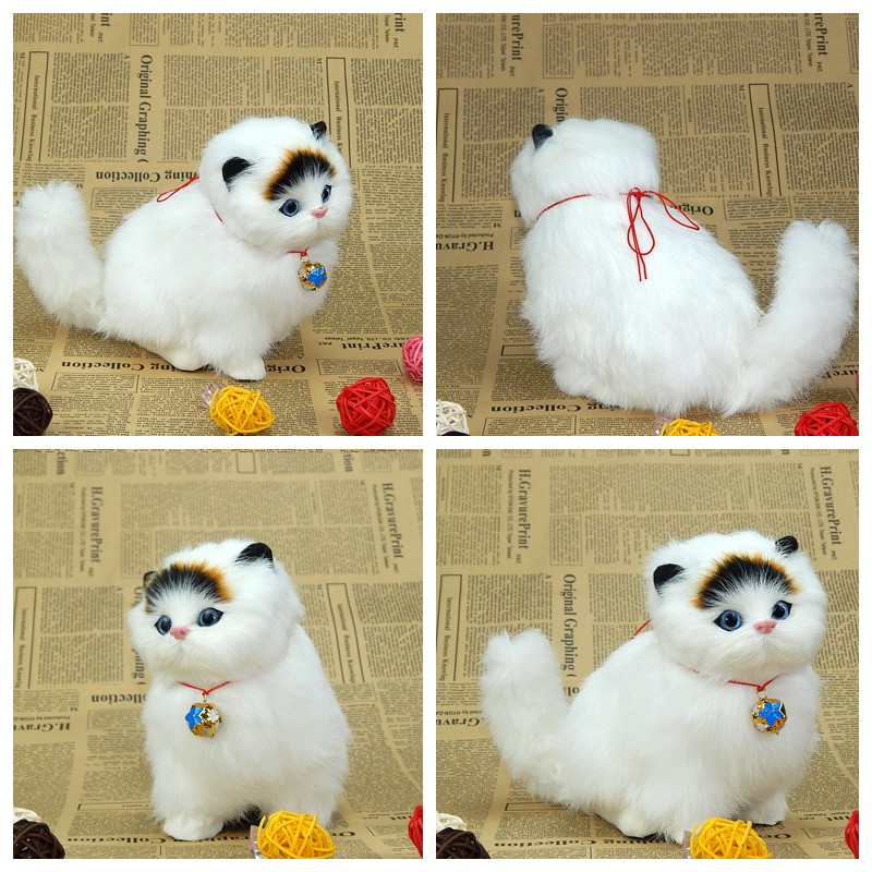 Búp Bê Nhồi Bông Hình Chú Mèo Dễ Thương Dùng Làm Quà Tặng Sinh Nhật