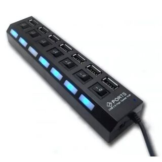 Hub Chia Usb 7 Cổng Có Công Tắc Led