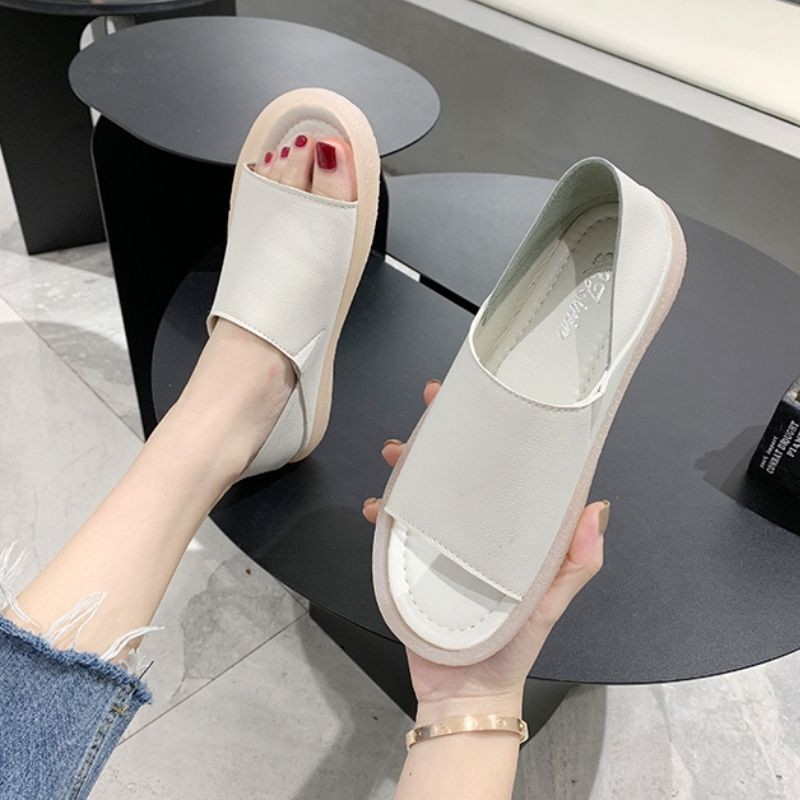 Giày Nữ / Dép Sandal Da Hở Mũi Đế Dẻo Mery Shoes Phong Cách Hàn Quốc - MPS251