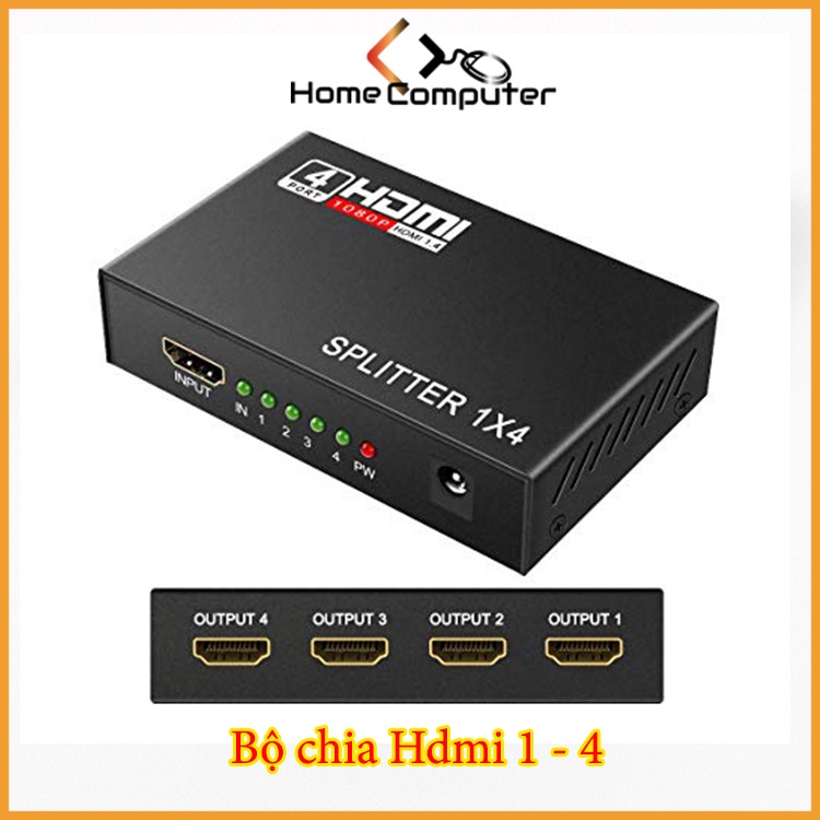 Bộ chia HDMI 1 ra 4 chuẩn 1.4 ,hàng chính hãng.bảo hành 6 tháng - Home.mall