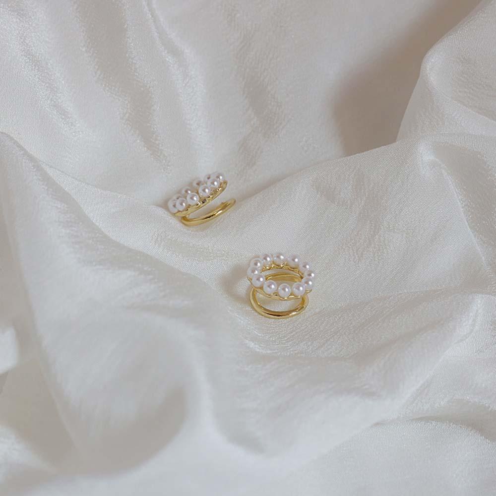 Khuyên Tai Dạng Kẹp Hình Tròn Đơn Giản Dành Cho Nữ