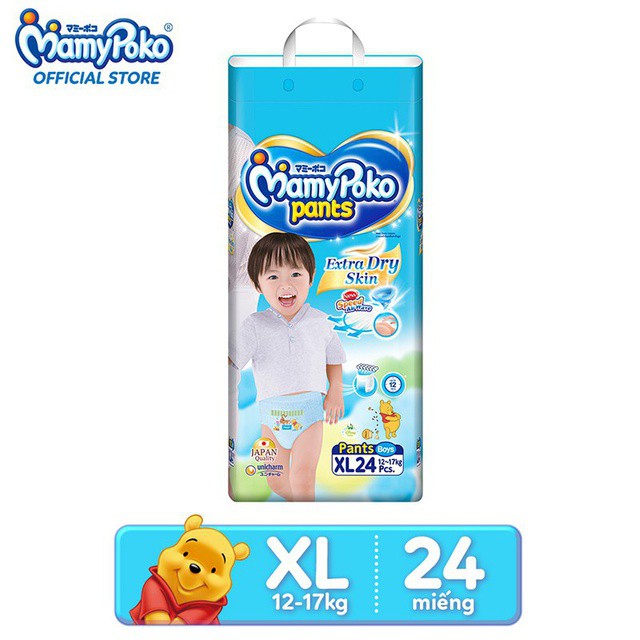 Tã quần MamyPoko XXXL cho bé trai 18 - 35kg (14 miếng) _SuBaby