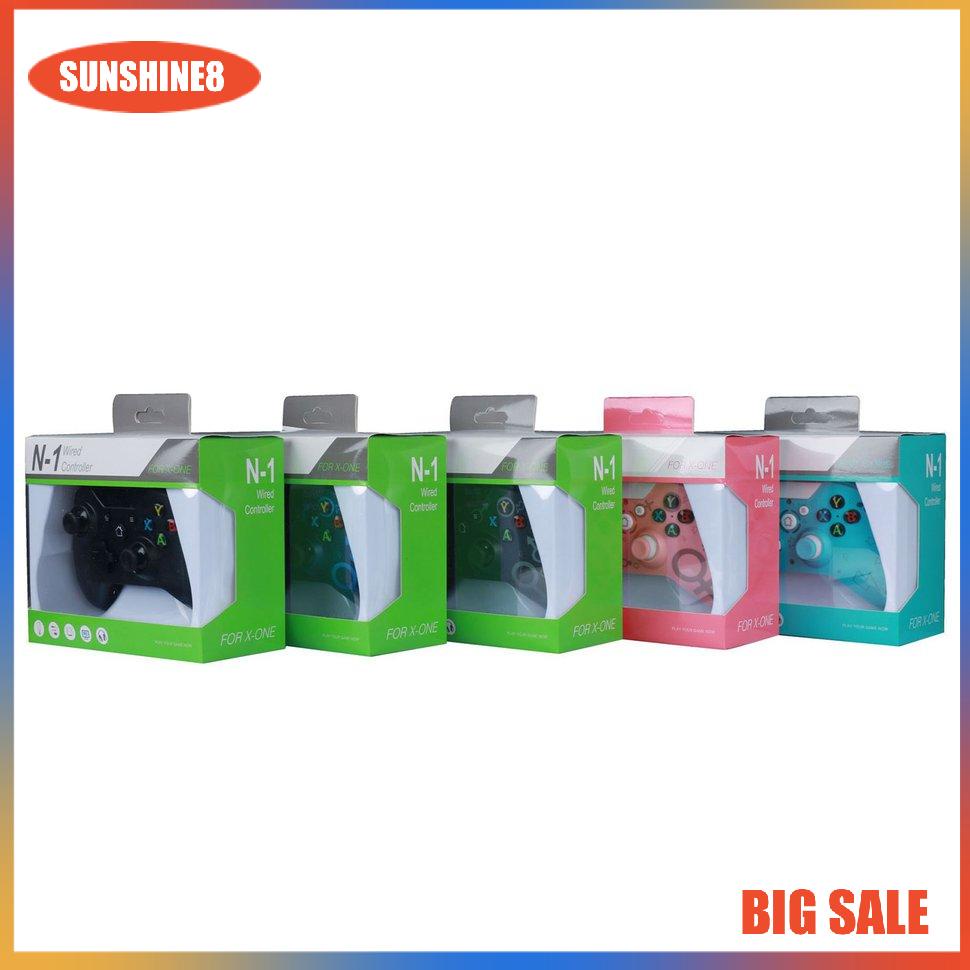 【SUN】Wired Handle With Double Vibration For Xbox One For Pc Game Controller N-1