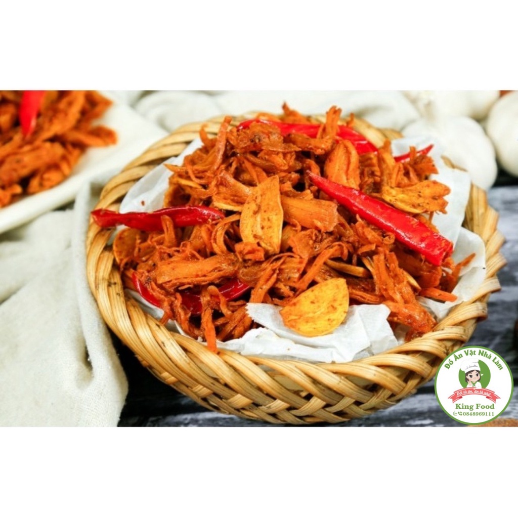 Khô gà bơ tỏi LOẠI NGON , túi zip 100gr| KingFood - Thế Giới Đồ Ăn Vặt - Đồ Ăn Vặt Hà Nội