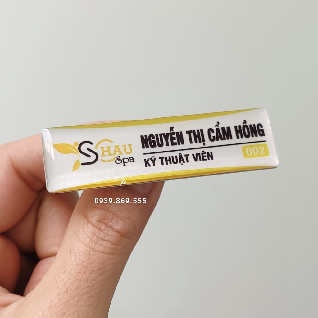 Bảng tên nhân viên - Thẻ tên nhân viên cài áo