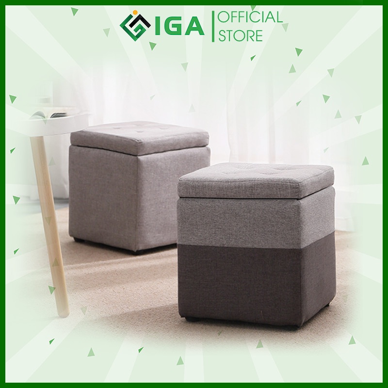 Ghế sofa, Ghế đôn gỗ giá rẻ IGEA-GC11