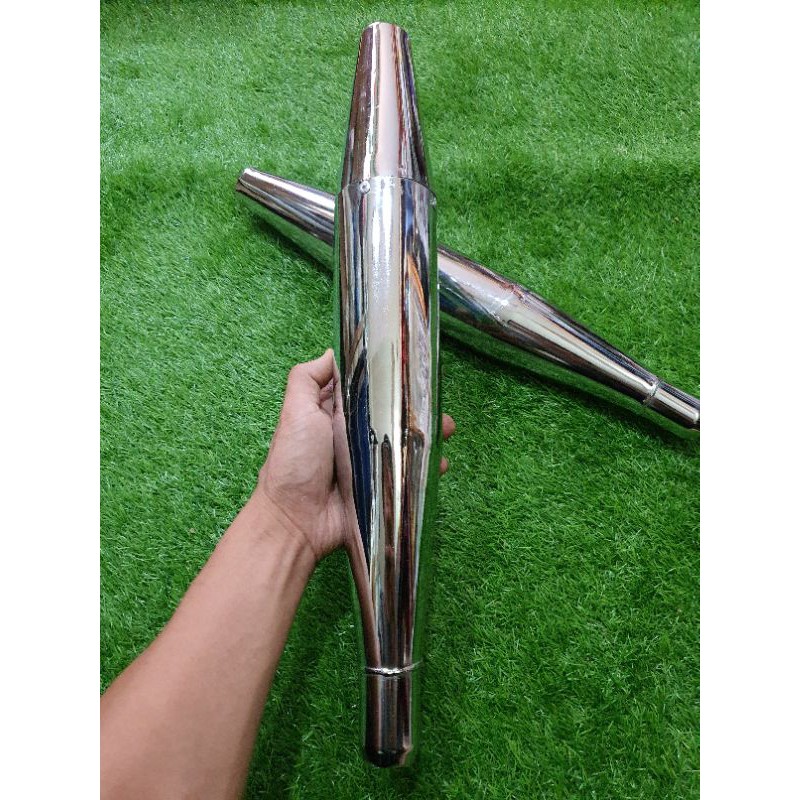 Lon pô Rebel xi inox phù hợp culb, 67, CD, win, caferace
