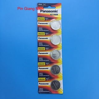 Pin cr2330 panasonic 3v lithium vỉ 5 viên