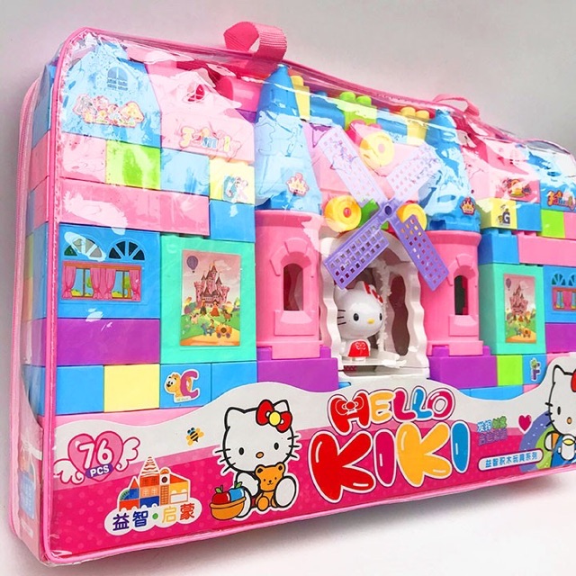 ĐỒ CHƠI XẾP HÌNH LÂU ĐÀI THỎ HELLO KYTY SIZE TO