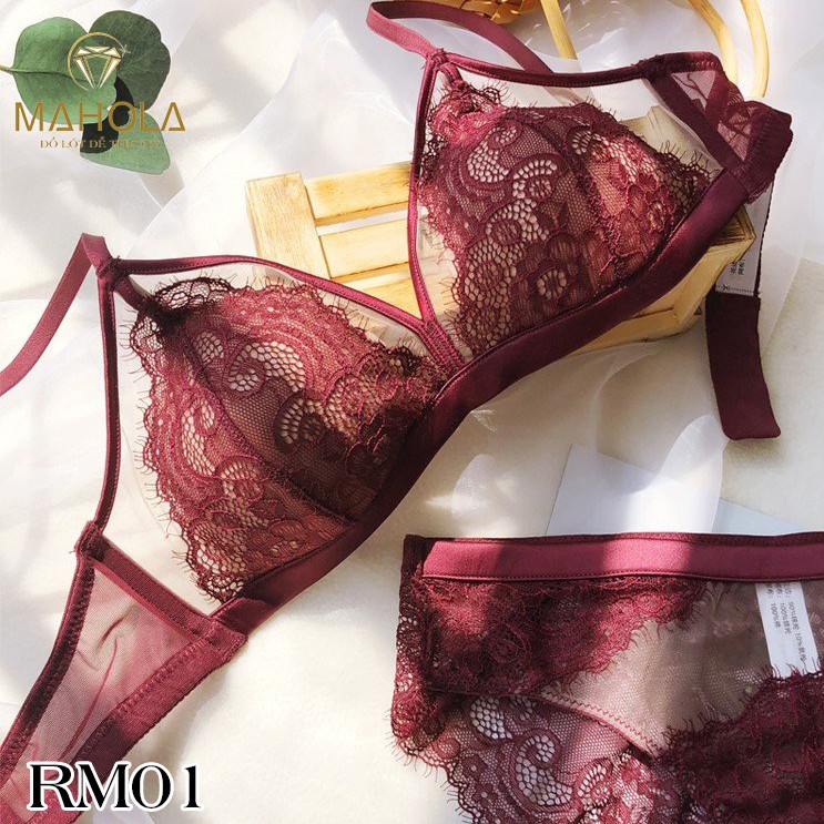 Bộ Lót Ren Đệm Mỏng 0.2cm Không Gọng Cao Cấp Mahola RM01 | BigBuy360 - bigbuy360.vn