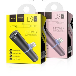 CÁP CHUYỂN LIGHTNING SANG 2 CỔNG LIGHTNING HOCO LS7
