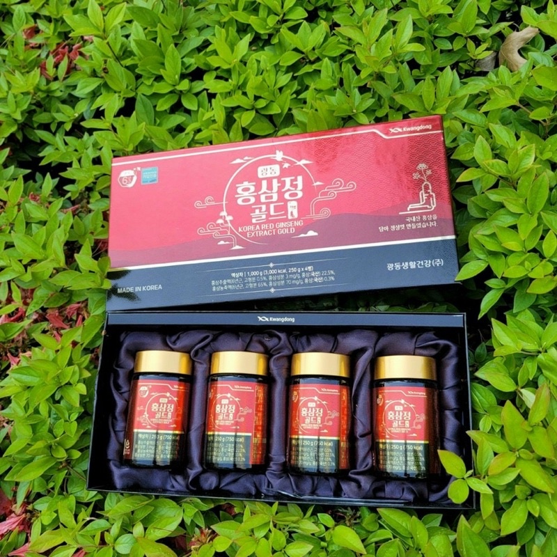 Cao Hồng Sâm KWANGDONG Cao Cấp Hàn Quốc, Hộp 4 Lọ x 250gr