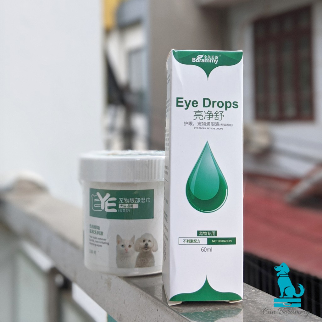 Khăn ướt lau nước mắt ố bẩn cho chó mèo từ cây Lô Hội - hộp 130 chiếc