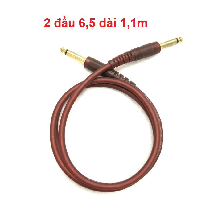 Dây 2 đầu 6 ly - dây mic không dây dài 1,1m