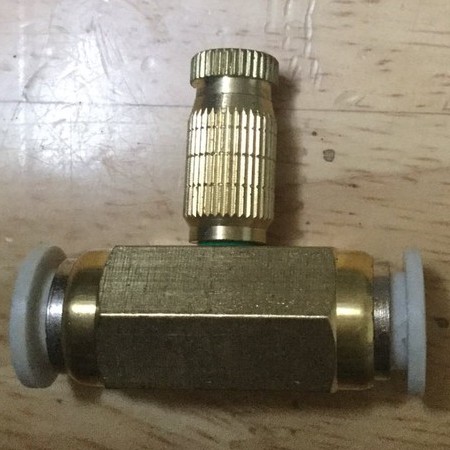 Béc phun sương bằng đồng số 1-2-3 kèm Chân nối ống phi 8