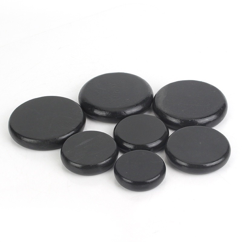 Đá nóng masage body đả thông kinh lạc oval 8x6cm, tròn 8x8cm