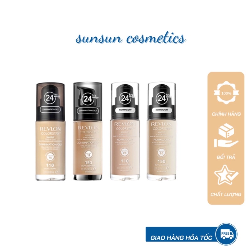 Kem nền Revlon Colorstay 24h cho da dầu, da khô)