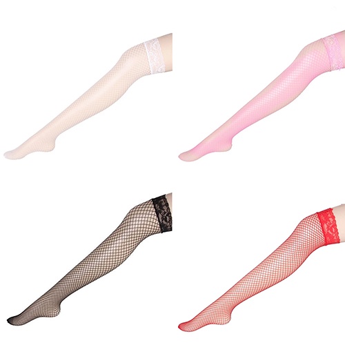 Bít tất lưới cao màu trơn gợi cảm thời trang cho nữ