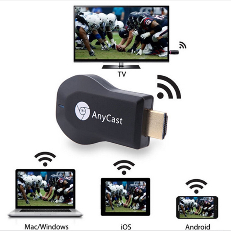 Mirascreen Thiết Bị Nhận Tín Hiệu Wifi Anycast M2 Plus Miracast Chome Cast Cho Ios Android