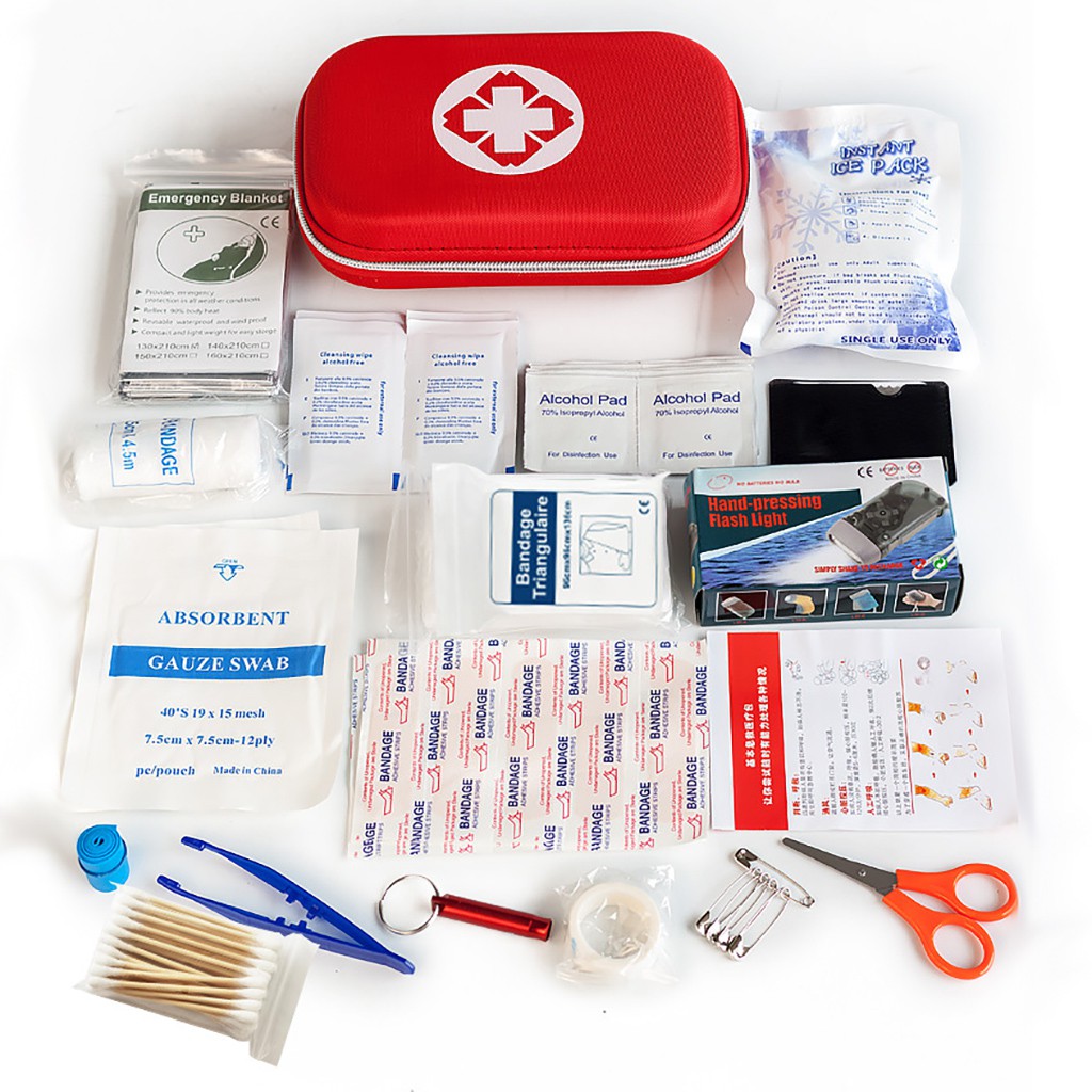 Bộ Dụng Cụ Sơ Cứu Y Tế Khẩn Cấp - First Aid Kit Nhỏ Gọn Chắc Chắn (bao gồm vật dụng)