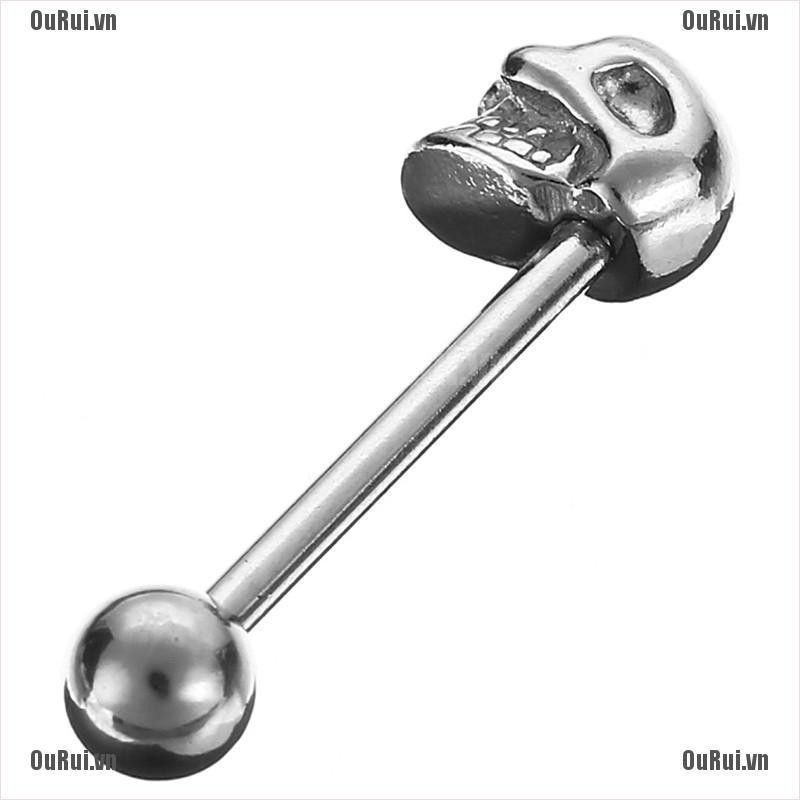 Khuyên Tai Hình Đầu Lâu Bằng Thép Không Gỉ Độc Đáo Thời Trang