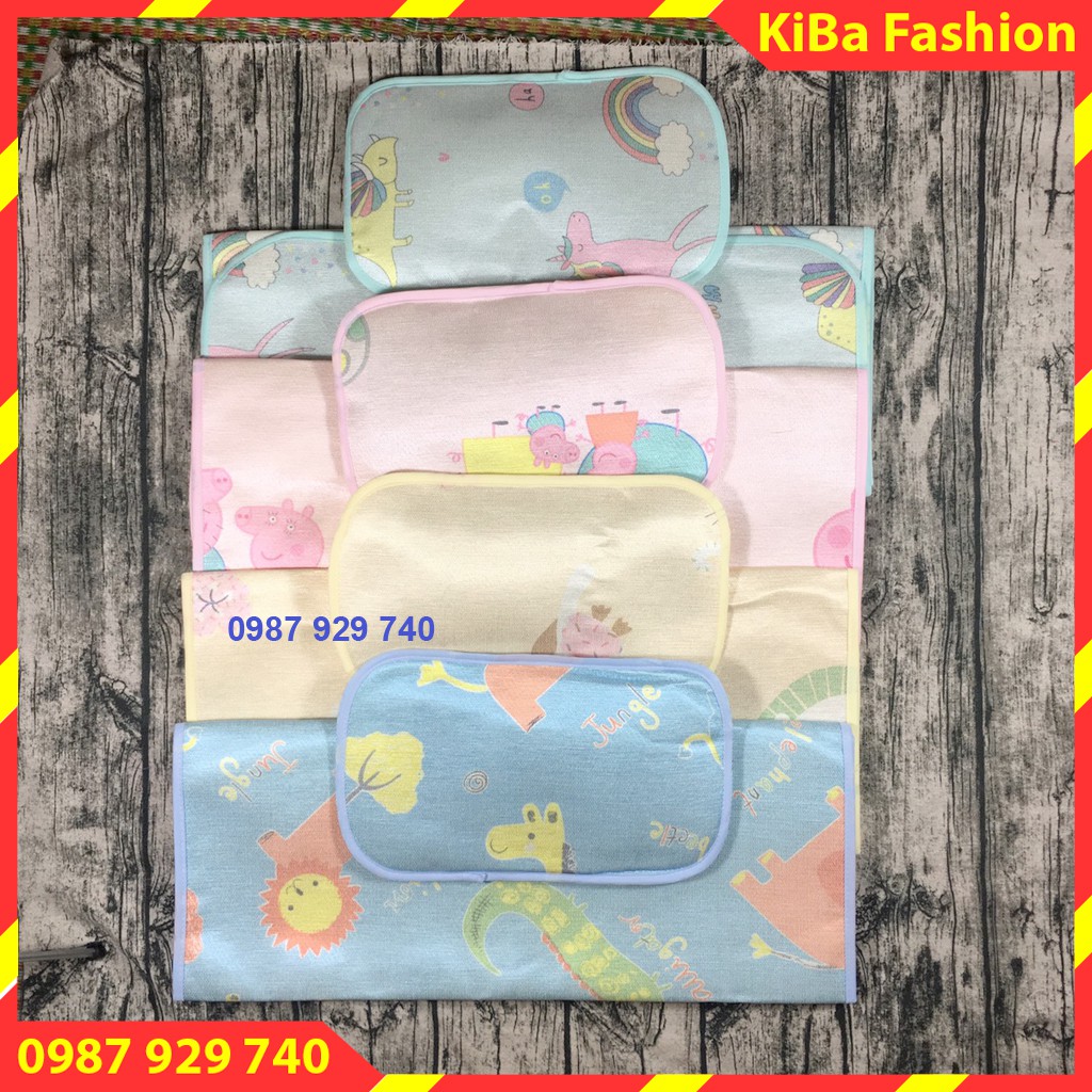 Bộ Chiếu Điều Hòa + gối thảo dược cho bé nhiều màu kích thước (60x95) CĐH - HMA0650